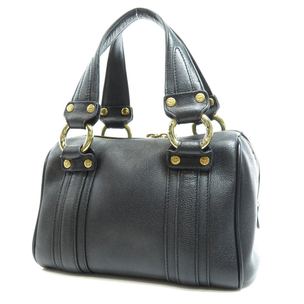 Mcm Boston Leather Handbag